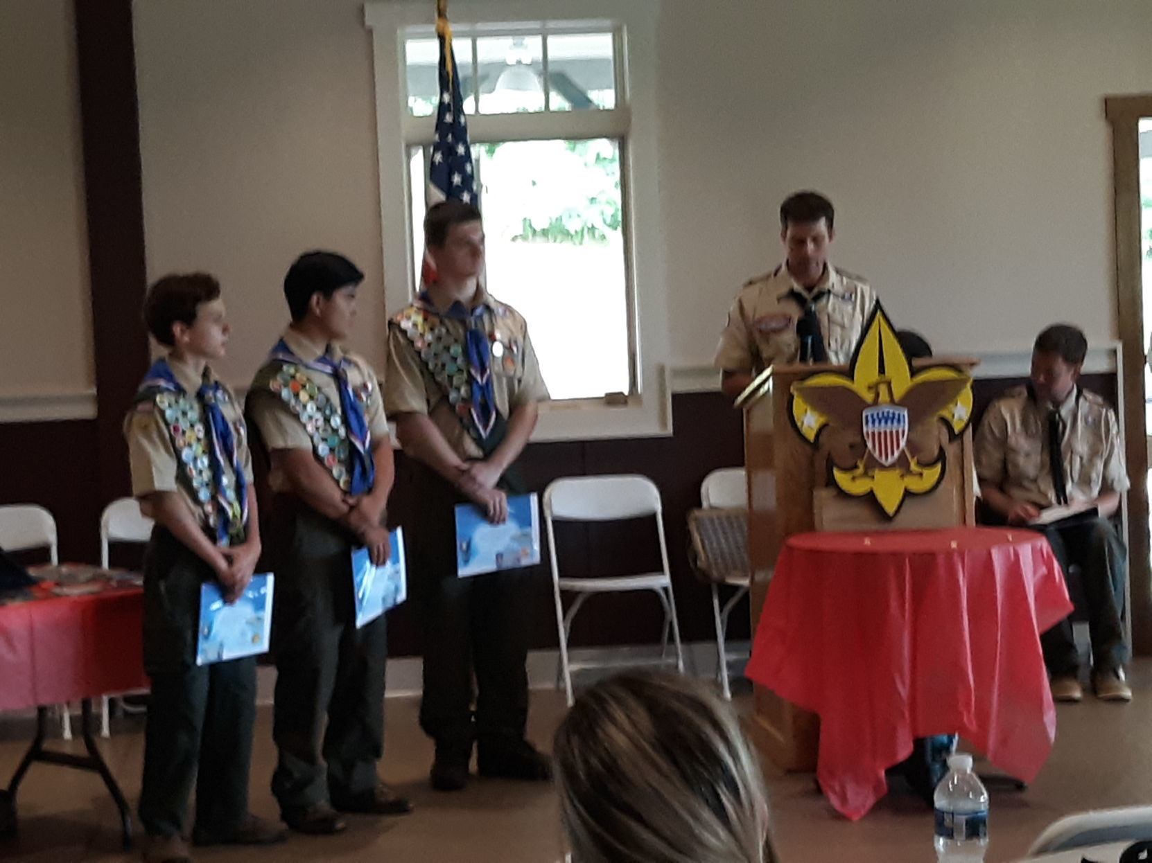 Trio receives Eagle Rank at Court of Honor ceremony